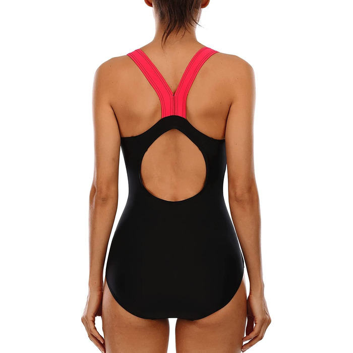 Купальник жіночий спортивний Attraco, монокіні, push-up, червоний