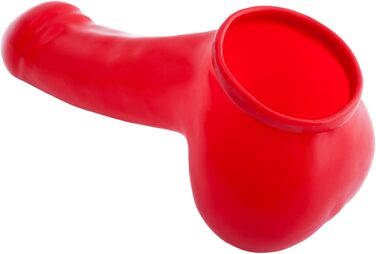 Латексний пеніс-чохол TOYLIE Adam, 13 см, червоний – з мішком та вираженою головкою, Made in Germany