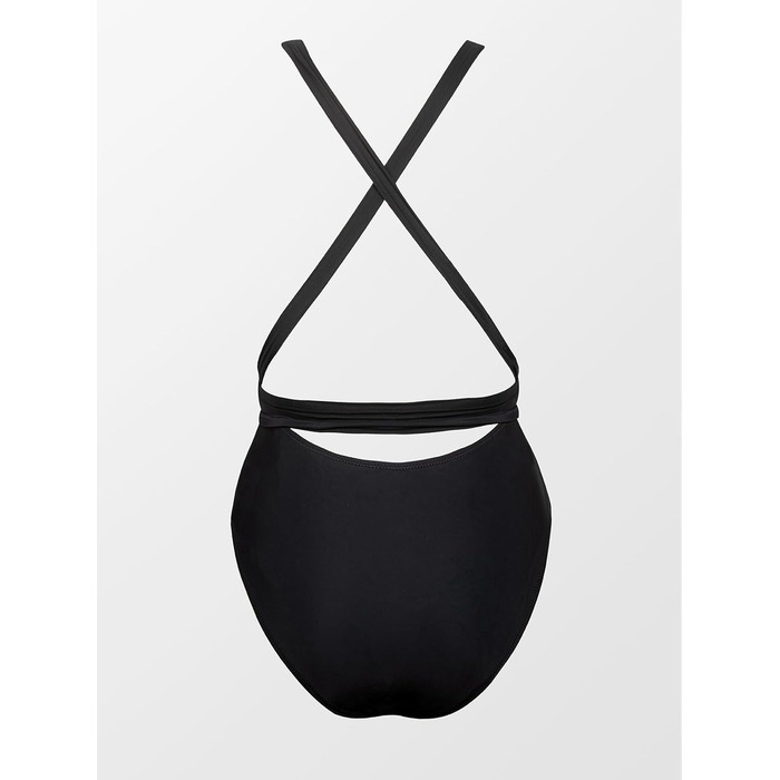 Купальник CUPSHE жіночий монокіні, глибокий V-подібний виріз, однотонний, чорний, розмір M