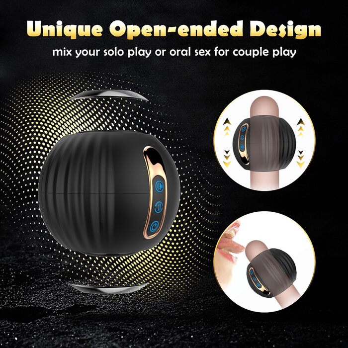 Електричний мастурбатор-чаша YcsLust з 8 режимами ротації та функцією імпульсу, 3D вагіна, для чоловіків, силіконовий секс-іграшка