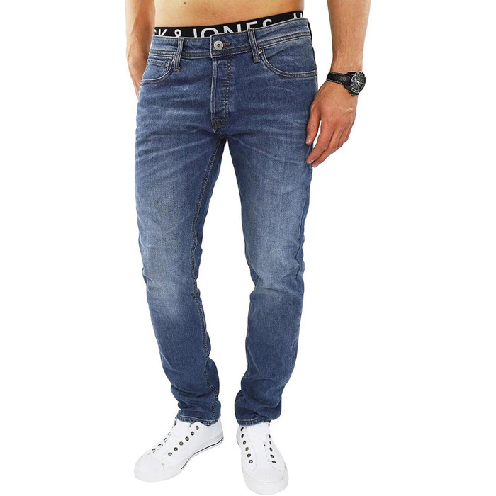 Чоловічі джинси Jack & Jones Tim Original AGI 010 Slim/Straight Fit, Medium Blue Denim (32W/32L)