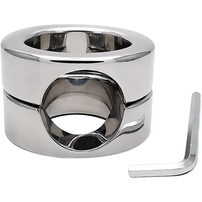 Сталевий натягувач яєчок, кільце для яєчок SeLgurFos, кільце для яєчок, кільце для статевого члена, еротичні іграшки для чоловіків (подвійний шар)