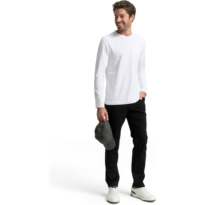 Чоловічі джинси Tom Tailor TTJOSH Regular Slim зі стрейчем, чорні (Black Denim), 34W / 32L