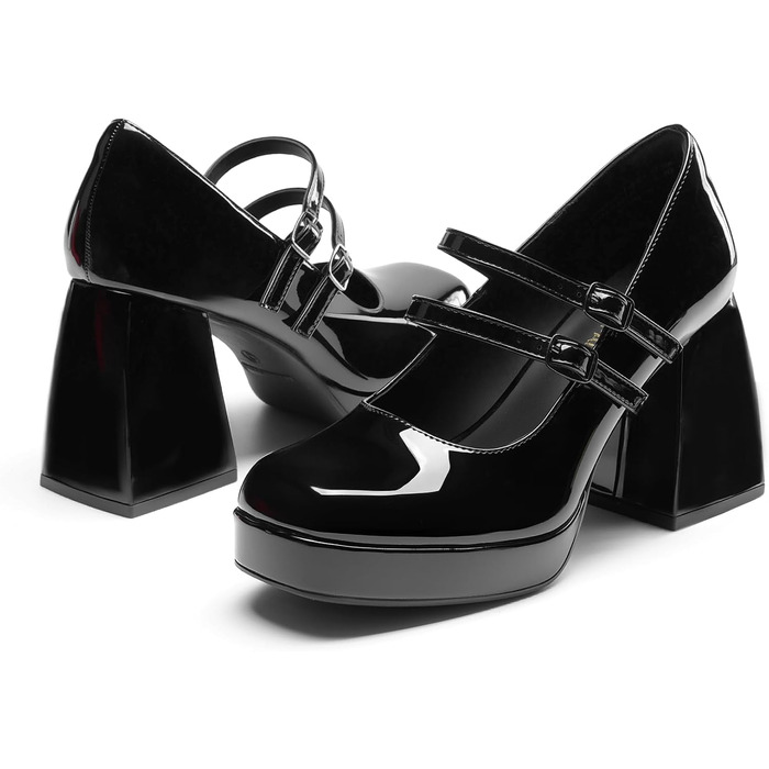 Жіночі закриті туфлі-човники Dream Pairs, чорні, розмір 36.5 EU