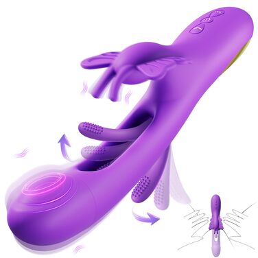 Вібратор для жінок Rabbit 3-в-1: стимулятор клітора, G-точки, 7 режимів вібрації, водонепроникний IPX7