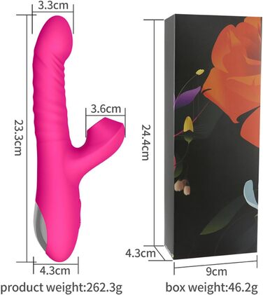 Вібратор G-Punkt Klassischer Rabbit, комплект для пар: 2 вібратори з 10 режимами, чорний