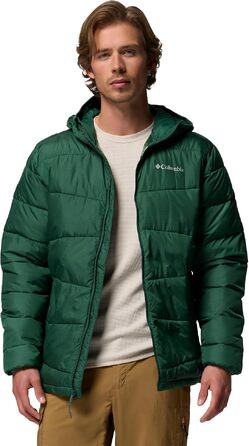 Чоловіча утеплена куртка-пуховик Columbia Fiveile Butte™ II з капюшоном, Rain Forest, розмір XL