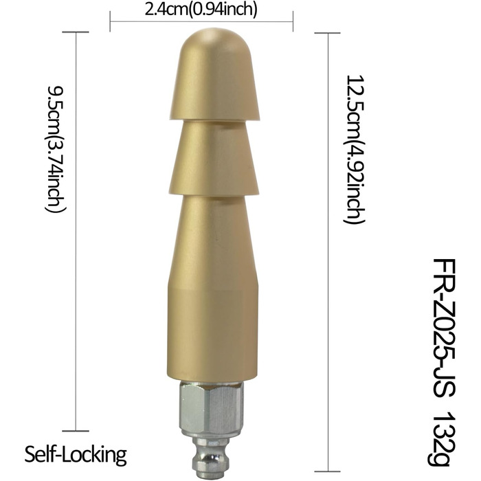 Металевий дилда Fredorch Sexmaschine (золото) - секс-іграшки для дорослих, чоловіків, жінок та пар