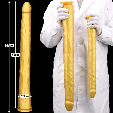 Анальний дildo з силікону 'Realistischer Lange Riesen' для масажу простати та стимуляції G-точки. Підходить для чоловіків та жінок.