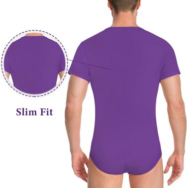 Комбінезон чоловічий Littleforbig з бавовни – вільний крій (фіолетовий, M)