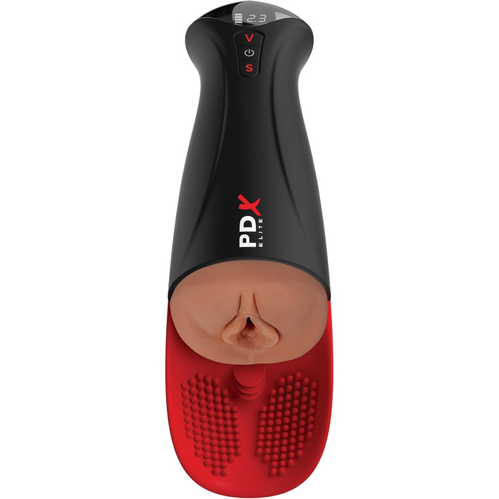 Мастурбатор PDX Elite Fuck-O-Matic Pro XL, коричневий, 34.9 см
