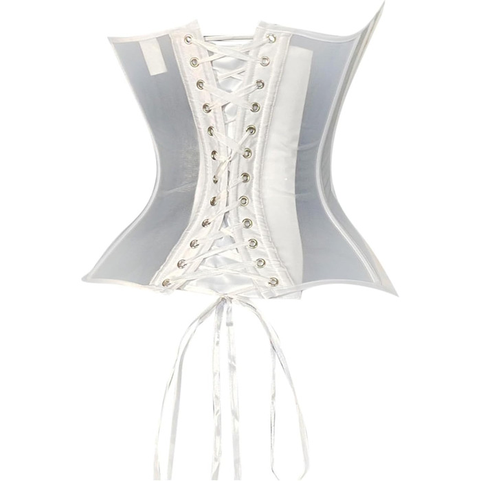Корсаж Daen для піратського костюма: сексуальний бюстгальтер для великих грудей, піратський костюм, карнавал, Хелловін, спідня білизна, shapewear (XL, білий)