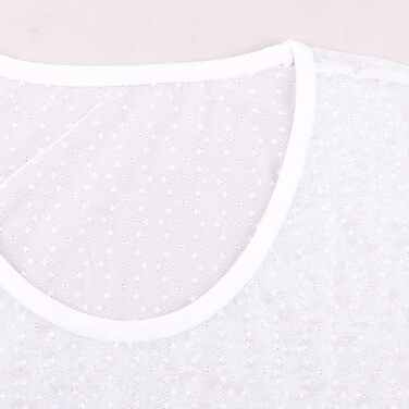 Чоловіча футболка з сітчастою тканини з короткими рукавами, спортивна, для м'язів (XL, білий)