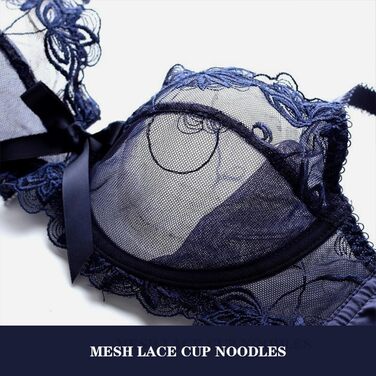 Комплект жіночої білизни Necalisi: бюстгальтер з пуш-ап та трусики, чорний, 34/75B