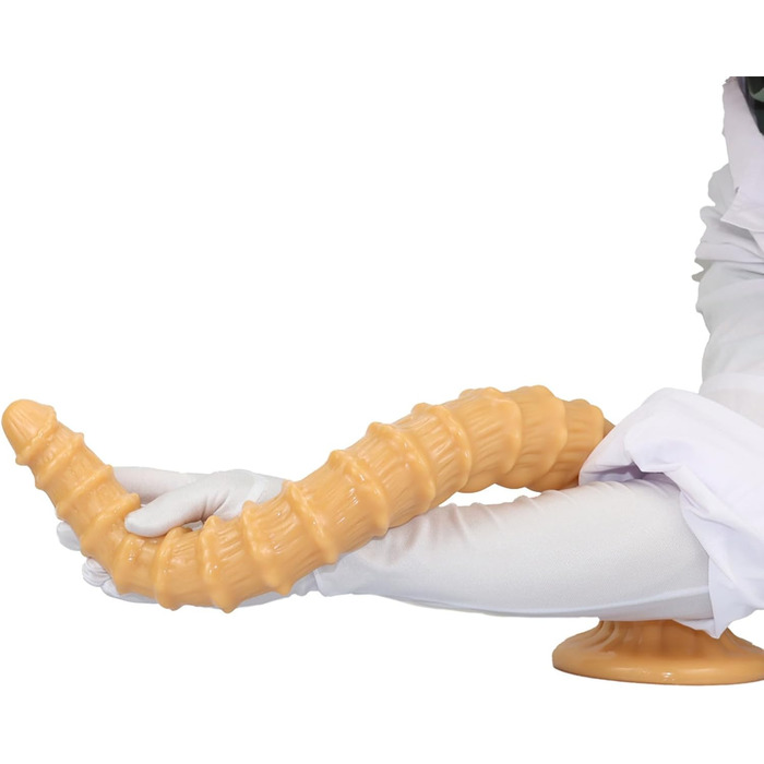 Гігантський Дилда Yasexx: Супердовгий Дилда з Чашкою для Вакууму, Простата, Стимуляція G-точки, для Чоловіків та Жінок (46 см)