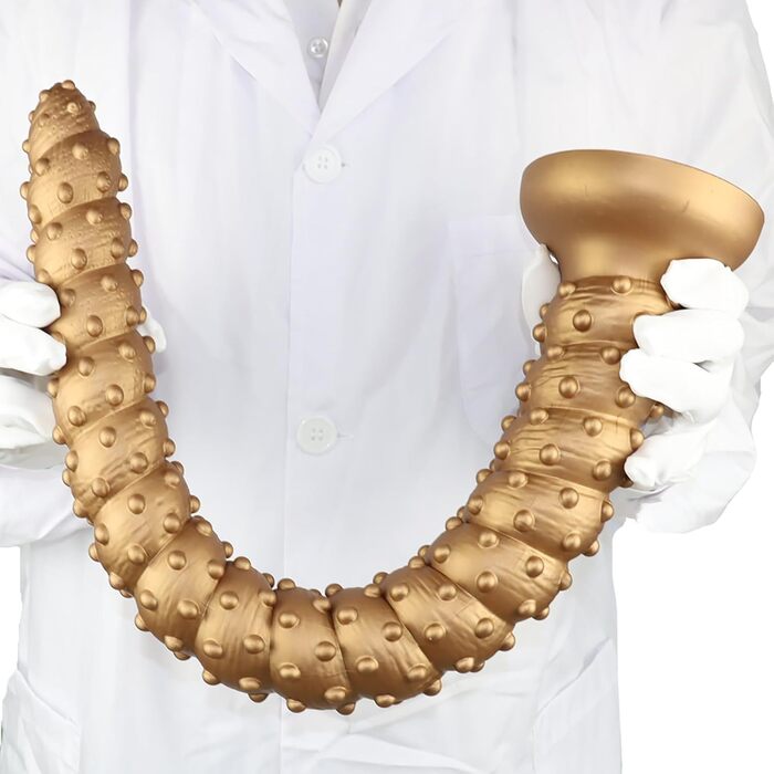 Анальний дилда Extra Langer Monster Spiral Dildo з текстурою для чоловіків та жінок, стимуляція G-точки, глибока анальна стимуляція, LZYLWC (L/Золото)