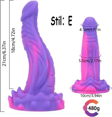 Силіконовий анальний дildo Kuaecr 5 Arten з сильним присоском для стимуляції G-точки, м'який монстр, для жінок та чоловіків