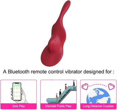 Вібратор з дистанційним керуванням та керуванням через додаток, 9 режимів вібрації, для жінок, кліторальний, сексуальна іграшка, тихий, потужний