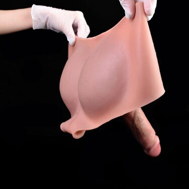 Штани з реалістичною пеніс-оболонкою, силіконовий дилдо-чохол, подовжувач пеніса, штани для косплею, БДСМ, фетиш, секс-іграшки