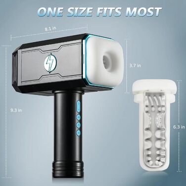 Електричний секс-іграшка YcsLust для дорослих з 7 режимами вібрації та 5 режимами насосу, водонепроникний, портативний