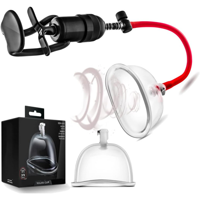 Масажер для клітора з силікону, вакуумний насос для жіночих інтимних задоволень. Набір для пар