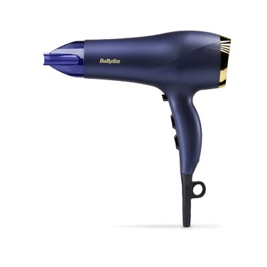 Професійний фен для волосся BaByliss Midnight Luxe 5781PE: потужність 2300 Вт, іонна технологія Anti-Frizz, 3 температурні та 2 швидкісні режими