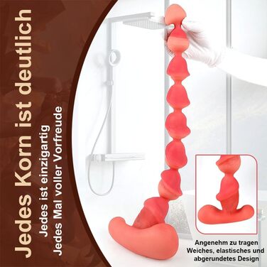 Анальний дildo з силікону NAIXBTY з набором кульок для ануса (5/6/7/8) - для чоловіків та жінок