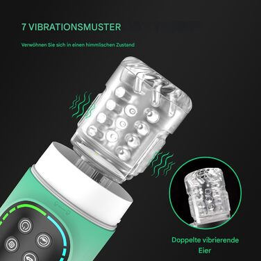 Електричний мастурбатор для чоловіків: чаша з функцією Blowjob, Strapon, насос, вібрація, телескопічна ручка, набір секс-іграшок