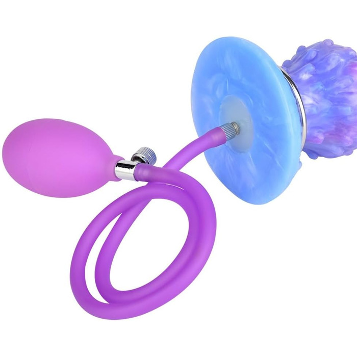 Надувний дилдо Овопозитор з 5 яйцями, силікон. Іграшки для дорослих, анальні, G-Spot, SM. Для жінок, чоловіків, пар. Колір: фіолетовий