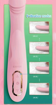 Вібратор Rabbit - вібратор для жінок, G-spot, 9+3 режими, нагрівання, рожевий