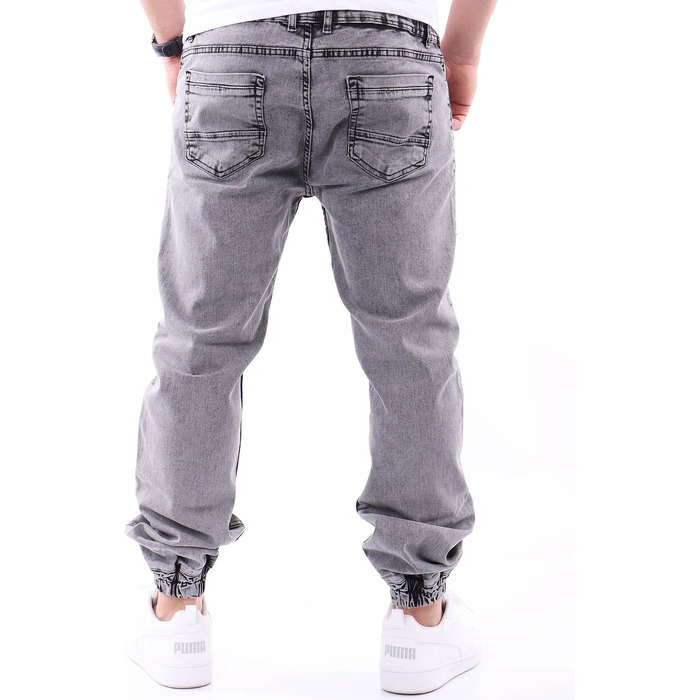 Чоловічі джинсові джогери Reslad Slim Fit RS-2073, сірі (розмір M)