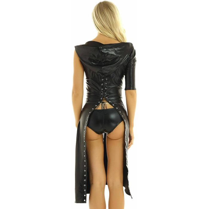 Жіночий латексний боді з відкритими ділянками, костюм для рольових ігор, вечірка, косплей
