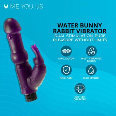 Водостійкий вібратор-кролик Water Bunny для стимуляції клітора та точки G