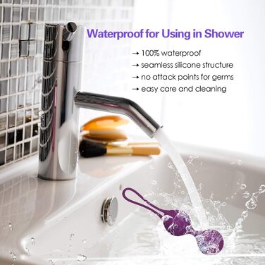 Тренувальні кулі для вагіни (кільця Кегеля) з медичного силікону для контролю сечовипускання та зміцнення м'язів тазу, фіолетові