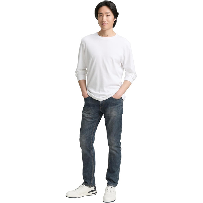 Чоловічі джинси Tom Tailor Marvin Straight, прямий крій, Mid Stone Wash Denim, розмір 34W/32L