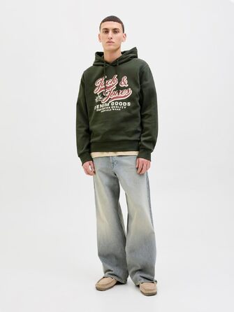 Чоловічий худі з капюшоном Jack & Jones з логотипом, розмір L