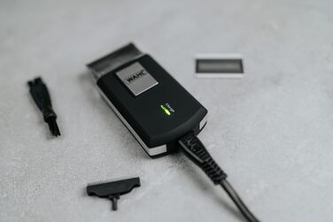 Електробритва Wahl Travel Shaver Gold Edition — бездротовий акумуляторний тример для чоловіків, компактна дорожня бритва для обличчя та бороди, срібляста