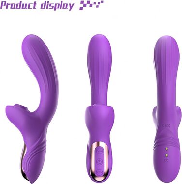 Вібратор для жінок Sexspielzeug Rabbit - 10 режимів, фіолетовий