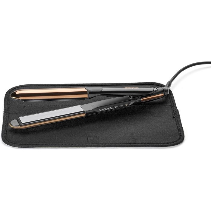 Випрямляч та плойка для волосся BaByliss Straight And Curl Brilliance ST482E: титанові пластини, іонізація Anti-Frizz, 5 рівнів температури до 235°C, мідний колір