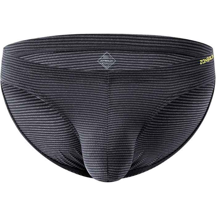 Чоловічі шорти ZUOAIYIN з великою кишенею. Сексуальна білизна для чоловіків, під одяг. Еластичні шорти з спандексу, поліестеру, еластану (9221). Чорний, сірий (M)