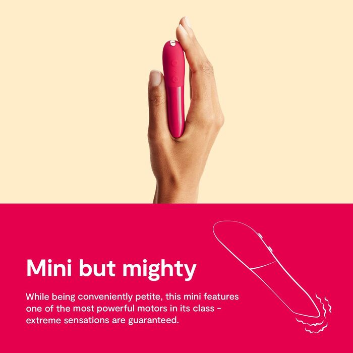 We-Vibe Tango X Bullet Вібратор для жінок, 8 режимів, водонепроникний, блакитний (Вишнево-червоний)