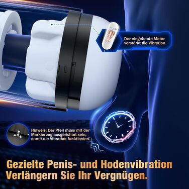 Електричний секс-іграшка PRONFANS для чоловіків: мастурбатор, вібрація, ротаційний механізм, 10 функцій, пеніс-насос, Blowjob