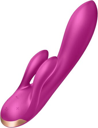 Вібратор Satisfyer Double Flex Connect з Bluetooth-додатком | Інтимні іграшки для жінок | Водостійкий (IPX7) | Силікон преміум-якості | Повторно заряджається, фіолетовий колір