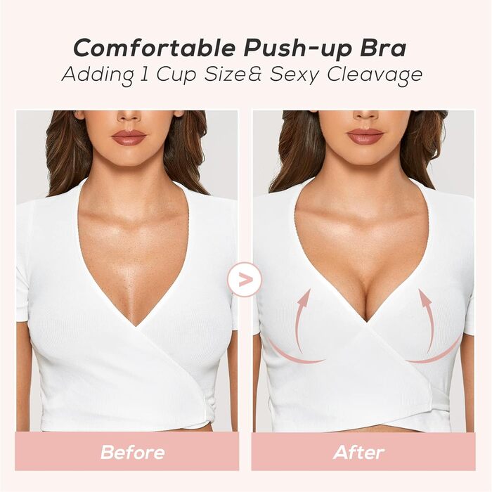 Чорний бюстгальтер Dobreve з push-up, кісточками та глибоким вирізом, 75AA