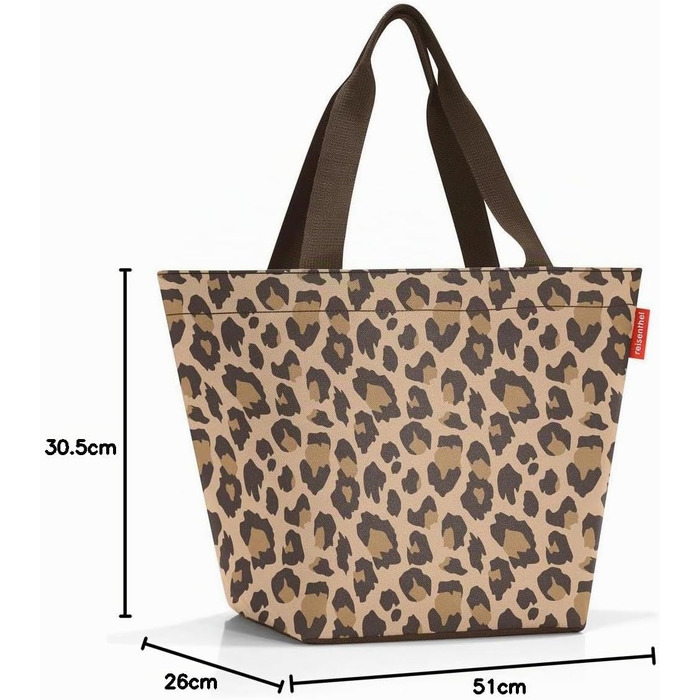 Сумка-шопер reisenthel Shopper M Leo Macchiato — містка жіноча сумка з водовідштовхуючого матеріалу
