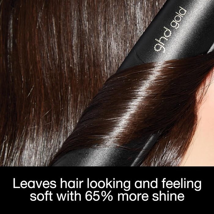 Випрямляч для волосся ghd gold — професійний стайлер та випрямляч для гладкості та антифриз-ефекту, чорний