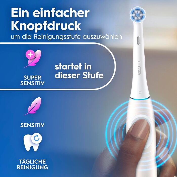 Електрична зубна щітка Oral-B iO Series 2, 3 режими чищення, рожева (Calm Pink) — набір з 1 щіткою та дорожнім футляром для дорослих