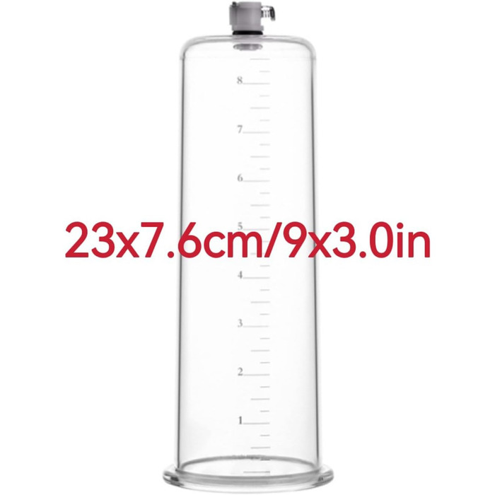 Вакуумна помпа для збільшення пеніса з силіконовим шлангом для чоловіків. Помпа для ерекції, сексуальна іграшка для чоловіків, для соло та пар (23x7.6 см)