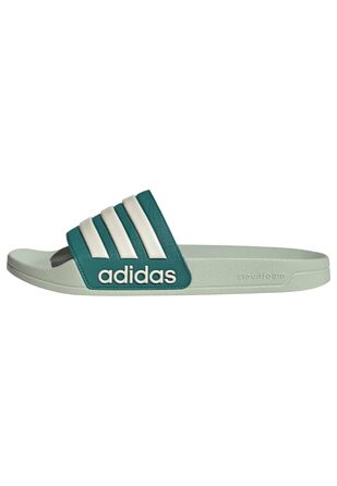 Чоловічі тапочки-шльопанці adidas Adilette Shower Velcro Linen Green Wonder White Equipment Green, розмір 43 EU