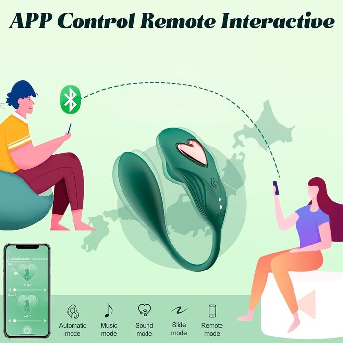 Вібратор G-Punkt Butterfly з керуванням через додаток та пультом дистанційного керування. Портативний вібратор-трусики з 10 режимами вібрації для жінок.